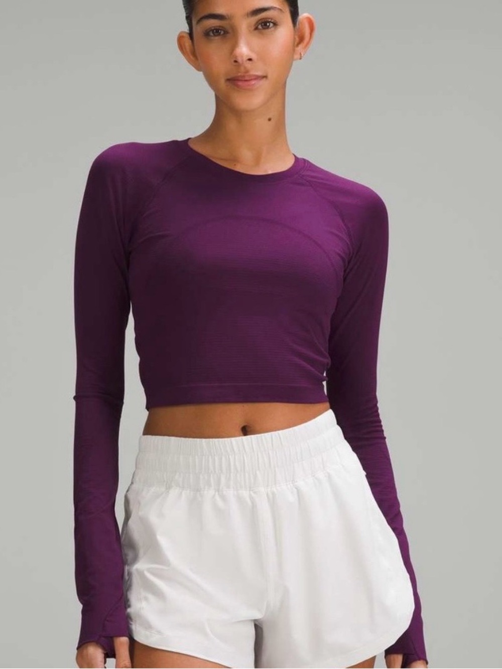 Lululemon Swiftly Tech Cropped Long Sleeve Shirt 2.0